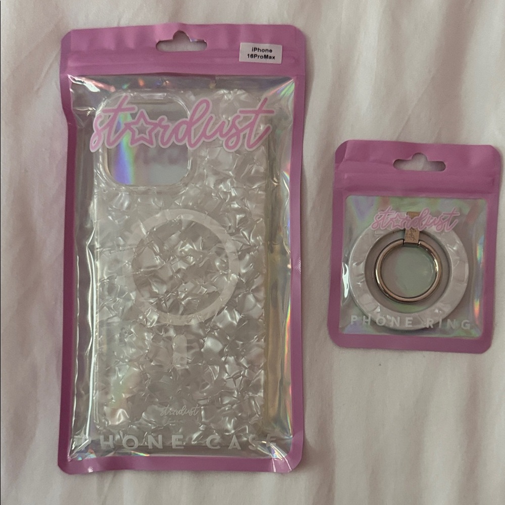 Stardust by Allie Frosted Pearl MagSafe IPhone Case with Matching Ring